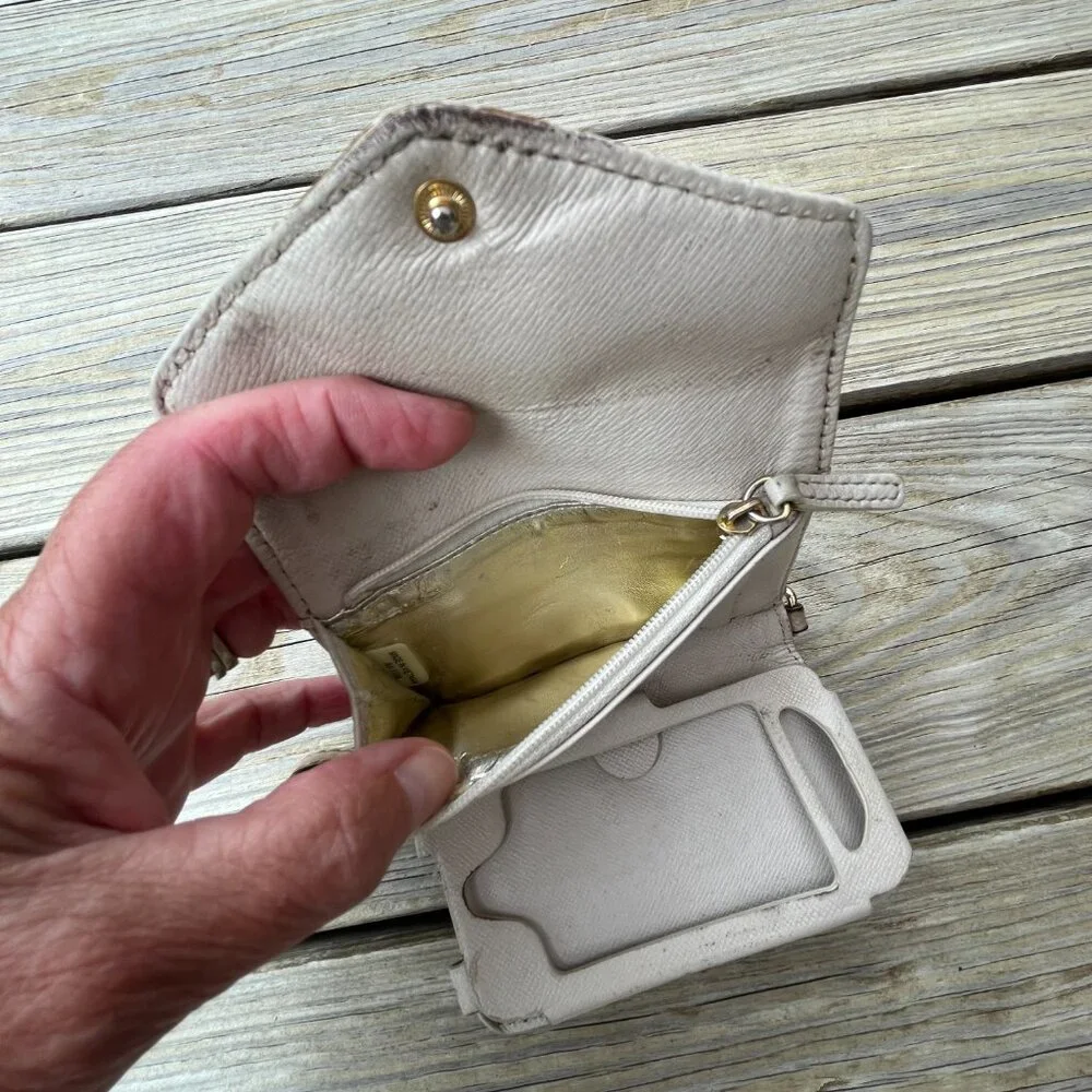 Michael Kors Wallet/Phone Case Wristlet, Cream/Brown